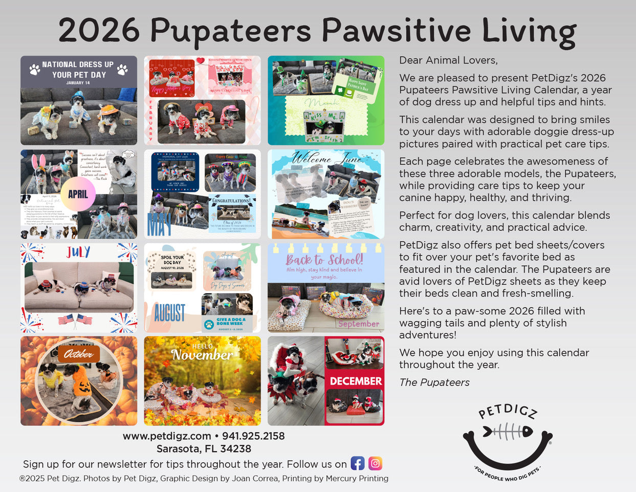 2026 Pupateers Pawsitive Living Calendar