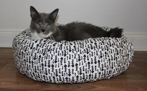 Fish Bone Cat Bed Sheet Cover