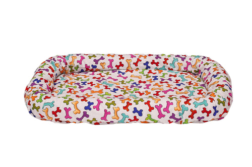 dog bone crate bed cover